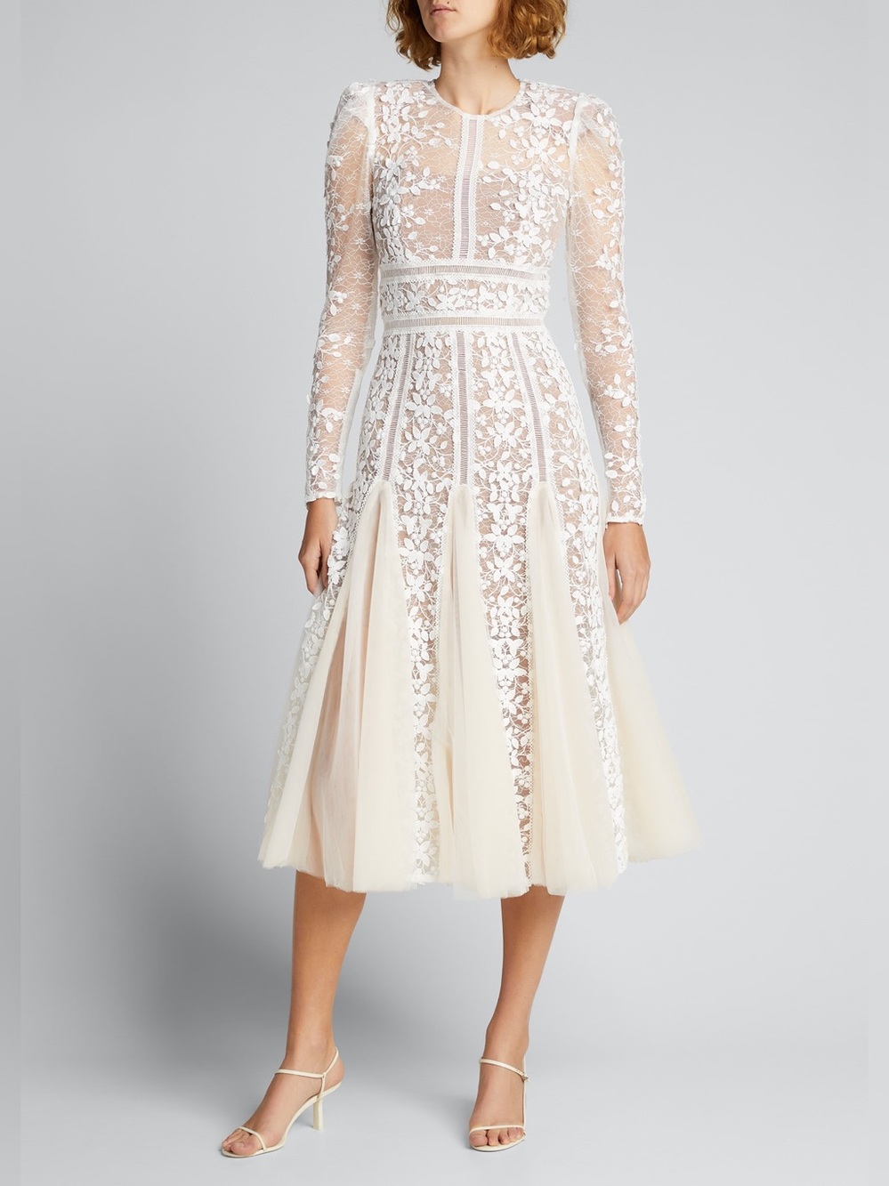 Bronx And Banco Megan Bridal Midi Dress Size M US 6